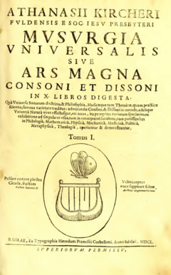 Athanasius Kircher Musurgia universalis Rom 1650